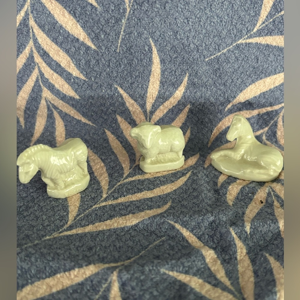 Wade Whimsies Ceramic Zebra Ram Horse Lot of 3 England